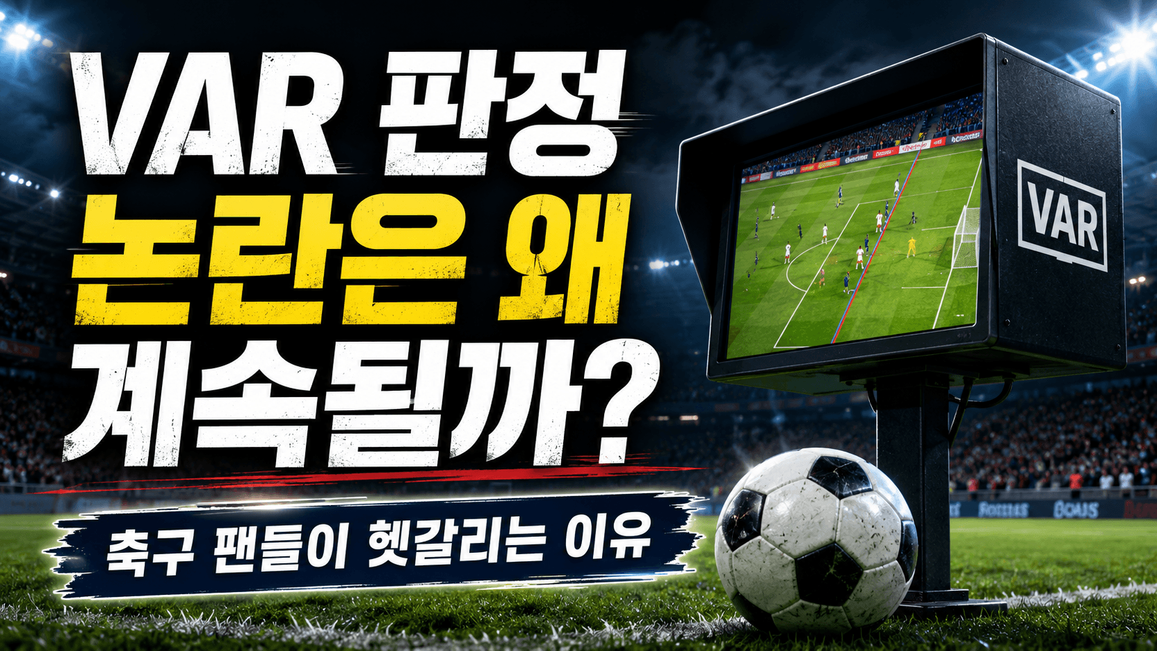VAR 판정 논란은 왜 계속될까|축구 팬들이 헷갈리는 이유