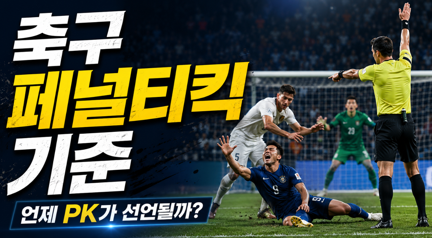 축구 페널티킥 기준|언제 PK가 선언될까